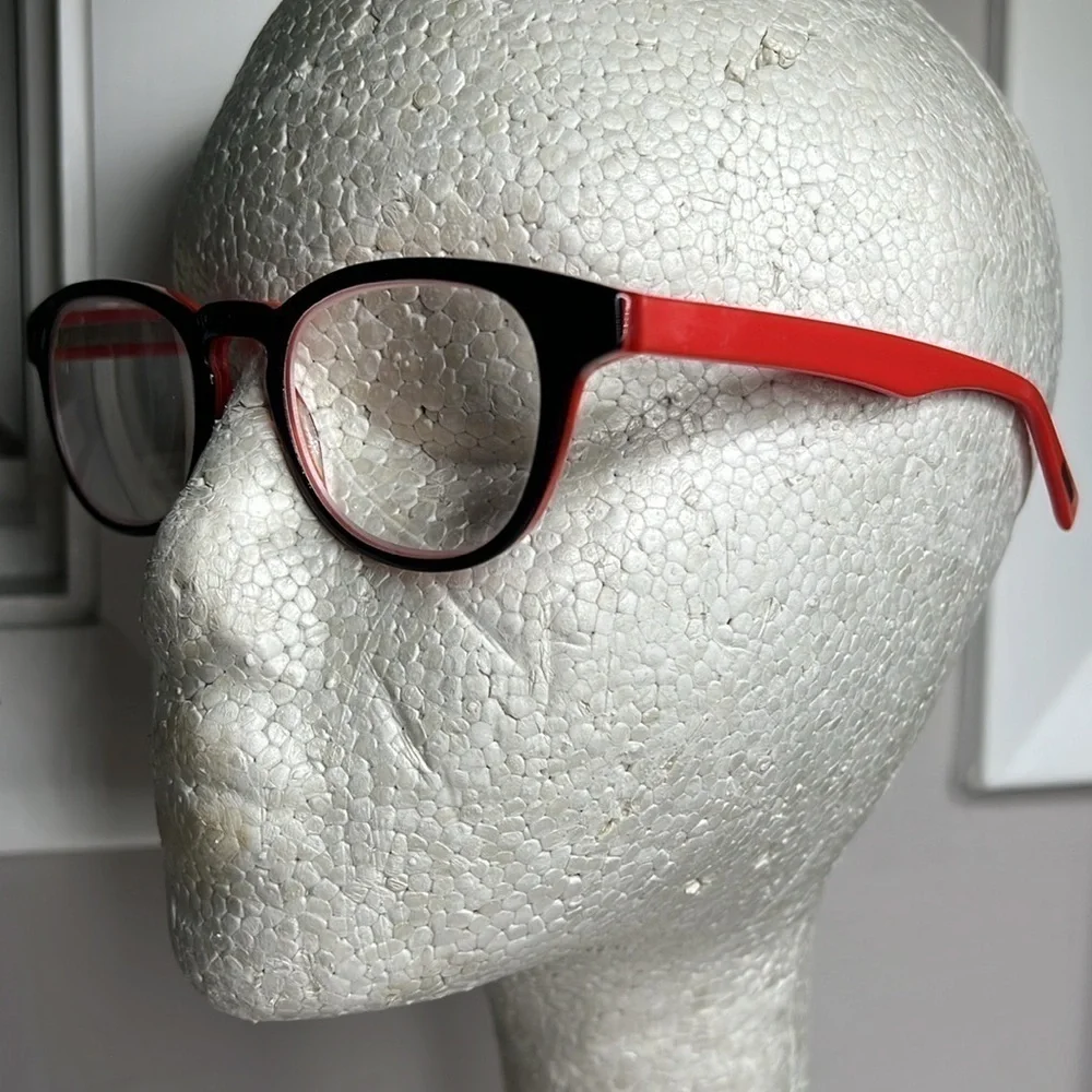 Eyebobs Take A Stand Black Red Layer Glasses (+4.00) 2600 01 47 21 Hand Made